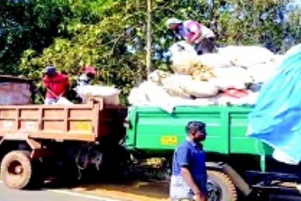 Sao Jose de Areal villagers halt overloaded MMC garbage truck