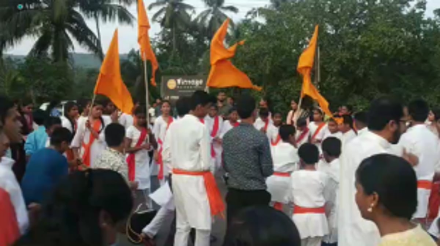 Saraswati Visarjan Dindi: Shree Bhagwati High School Students and Teachers Lead the Way