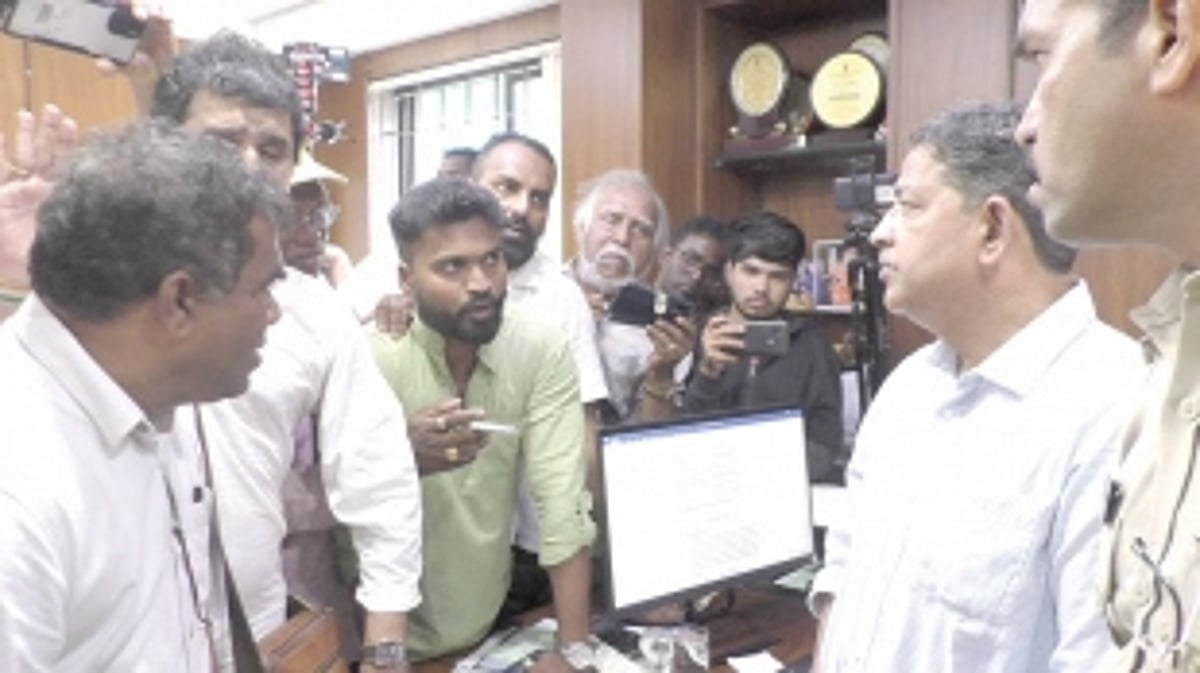 Save Mhadei Save Goa Front  gheraos WRD chief engineer