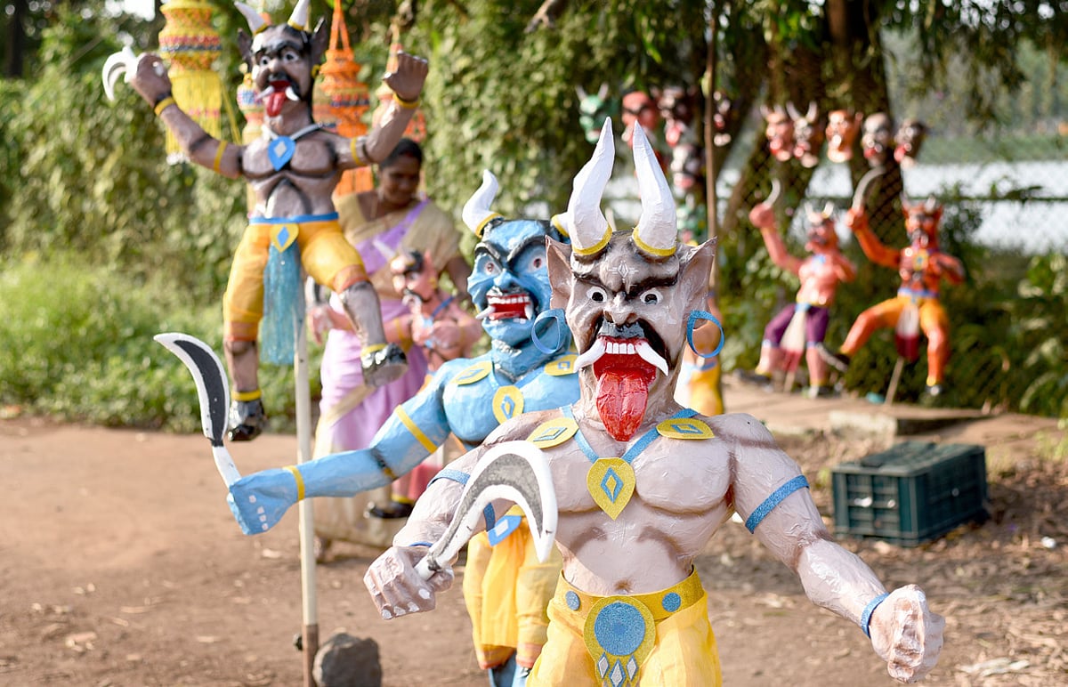 Saving time and effort with ready-made Narakasura