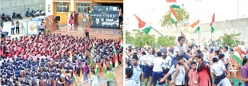 School students get immersed in celebrations after success of Chandrayaan-3