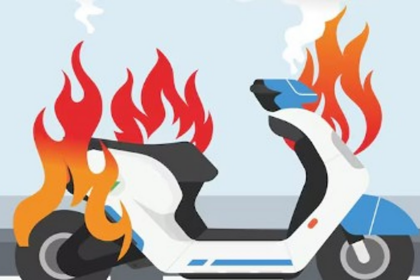 Scooter fire damages shop in Margao