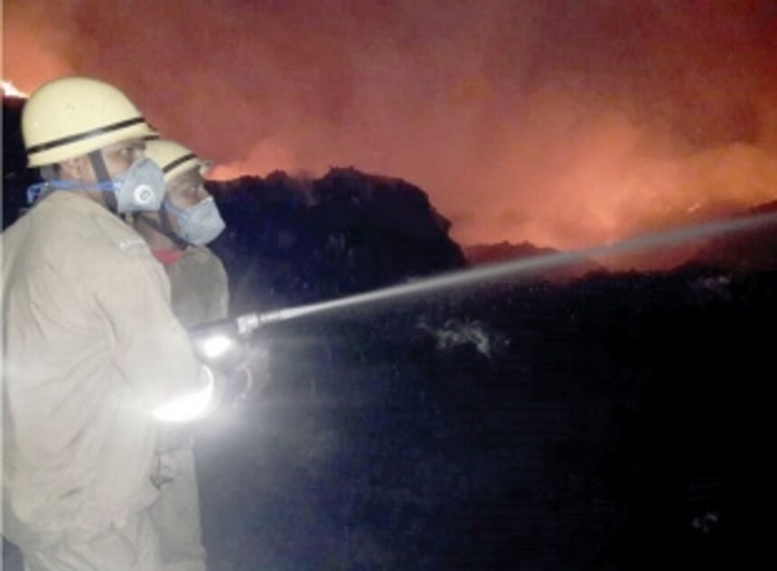 Scrap worth lakhs of rupees gutted in Colvale fire