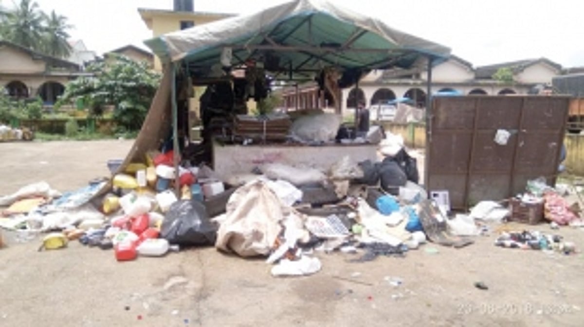 Scrap yard found operating illegally  in SGPDA parking lot at Margao
