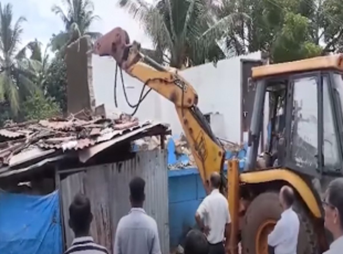 Scrapyard, another structure demolished in port town