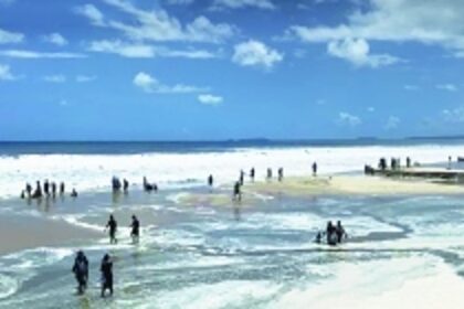 Sea level surge causes sand erosion, leaves  beaches on Salcete coastline inundated