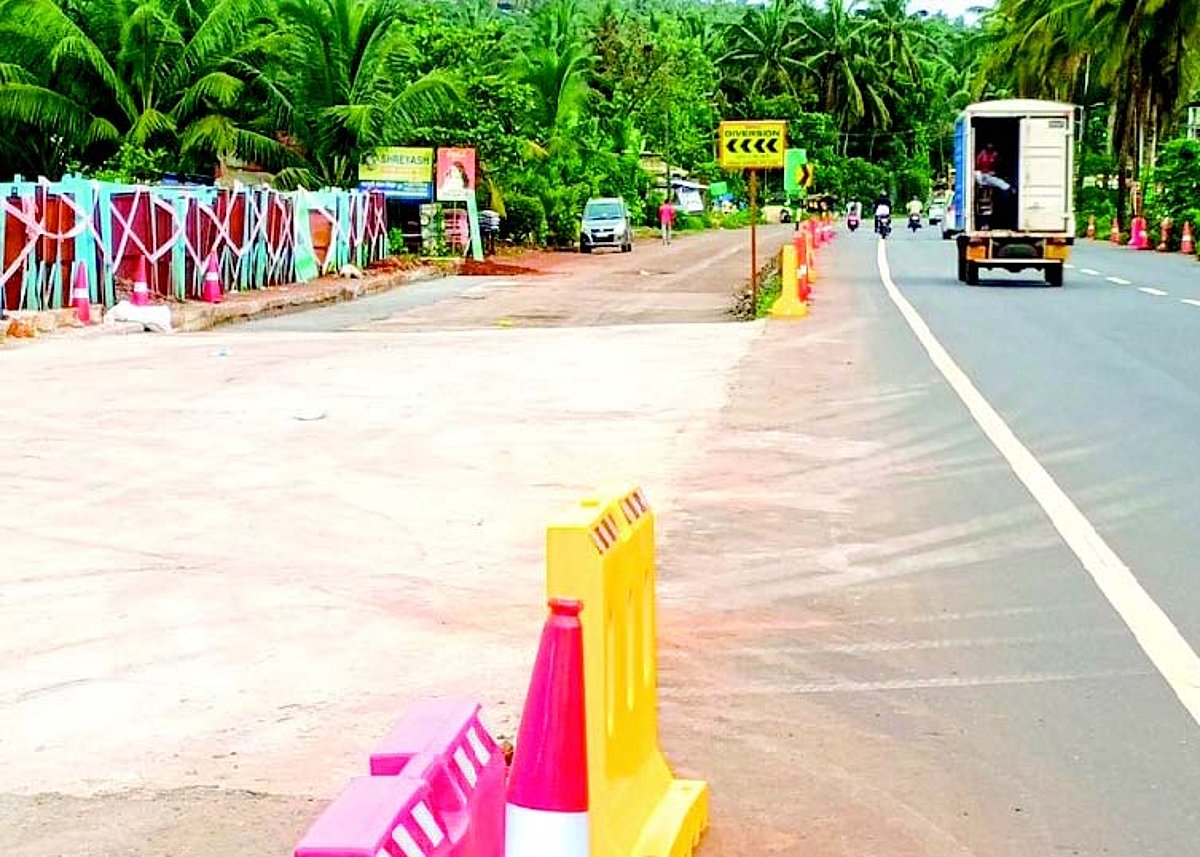 Second phase of traffic diversion at Porvorim commences