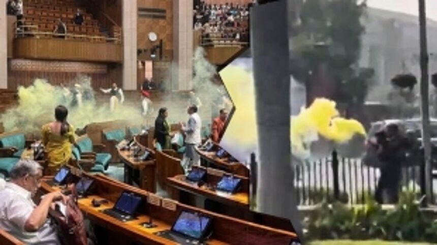 Security Breach in Lok Sabha on Parliament Attack Anniversary: Individuals Detained for Gas-Emitting Object Incident