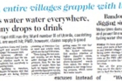 Senior citizens of Utorda have to fill water at 3 am