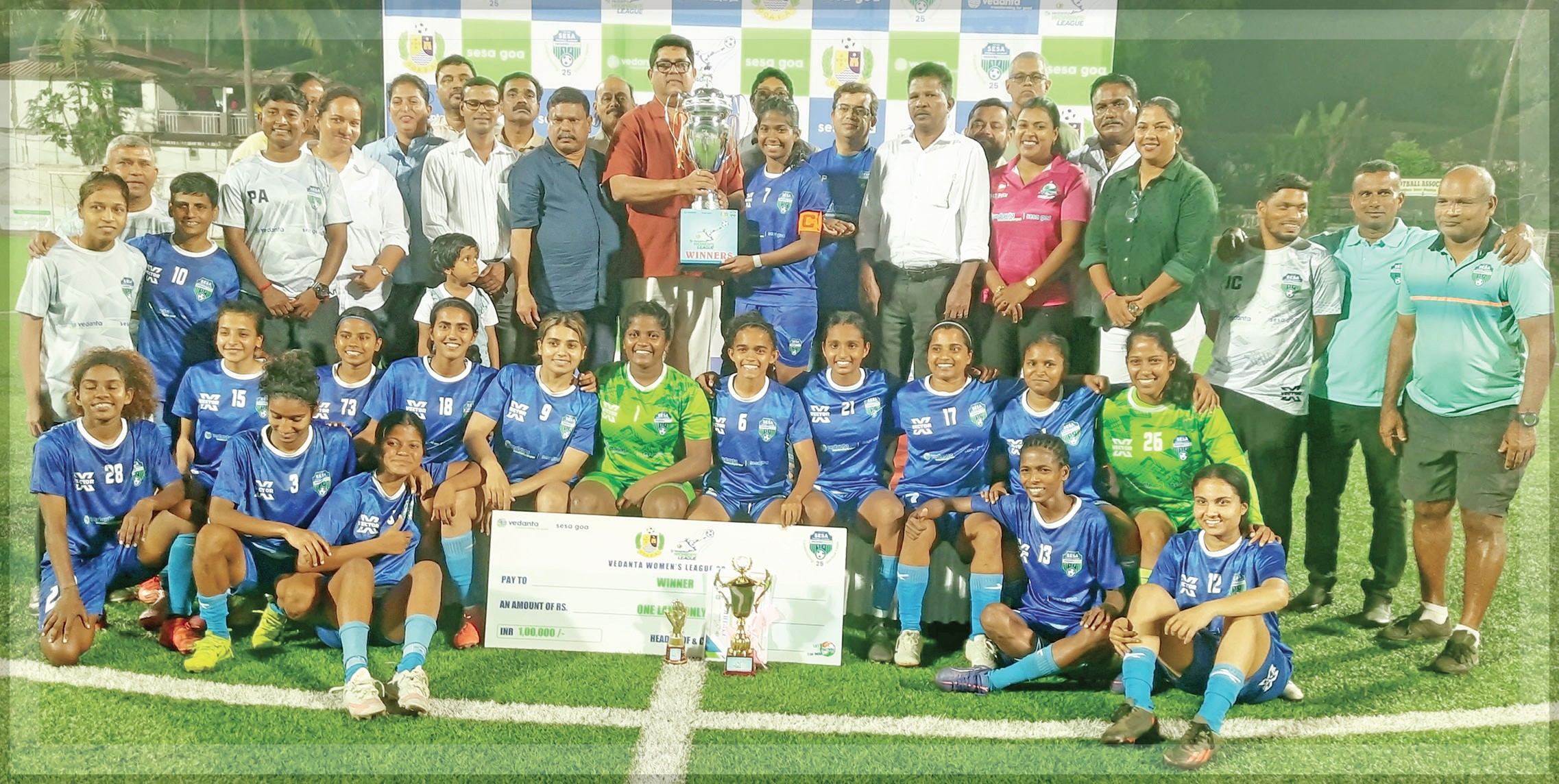 Sesa FA Triumphs with Dominant 5-2 Victory to Win 8th Goa Women’s Football Trophy
