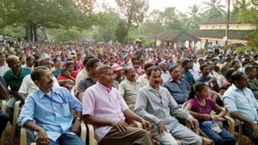 Sesa workers hold massive rally in Bicholim 1 Sesa workers hold massive rally in Bicholim