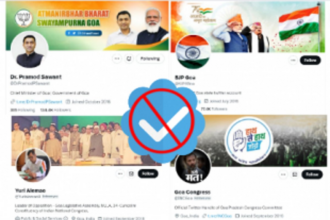 Several Politicians in Goa lose their verification badge on twitter