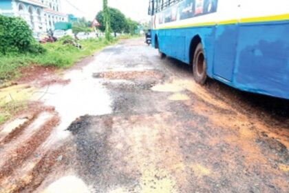 Sewage overflow, potholes pose threat to motorists in Margao, surrounding areas
