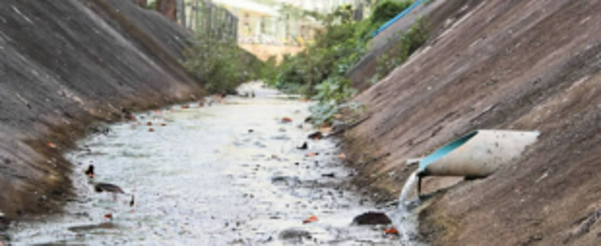 Sewage pollution in agricultural land, water bodies