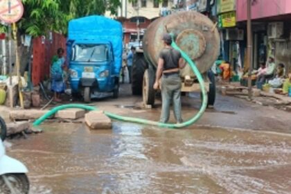 Sewage puddle cleared in Ponda; vendors heave a sigh of relief