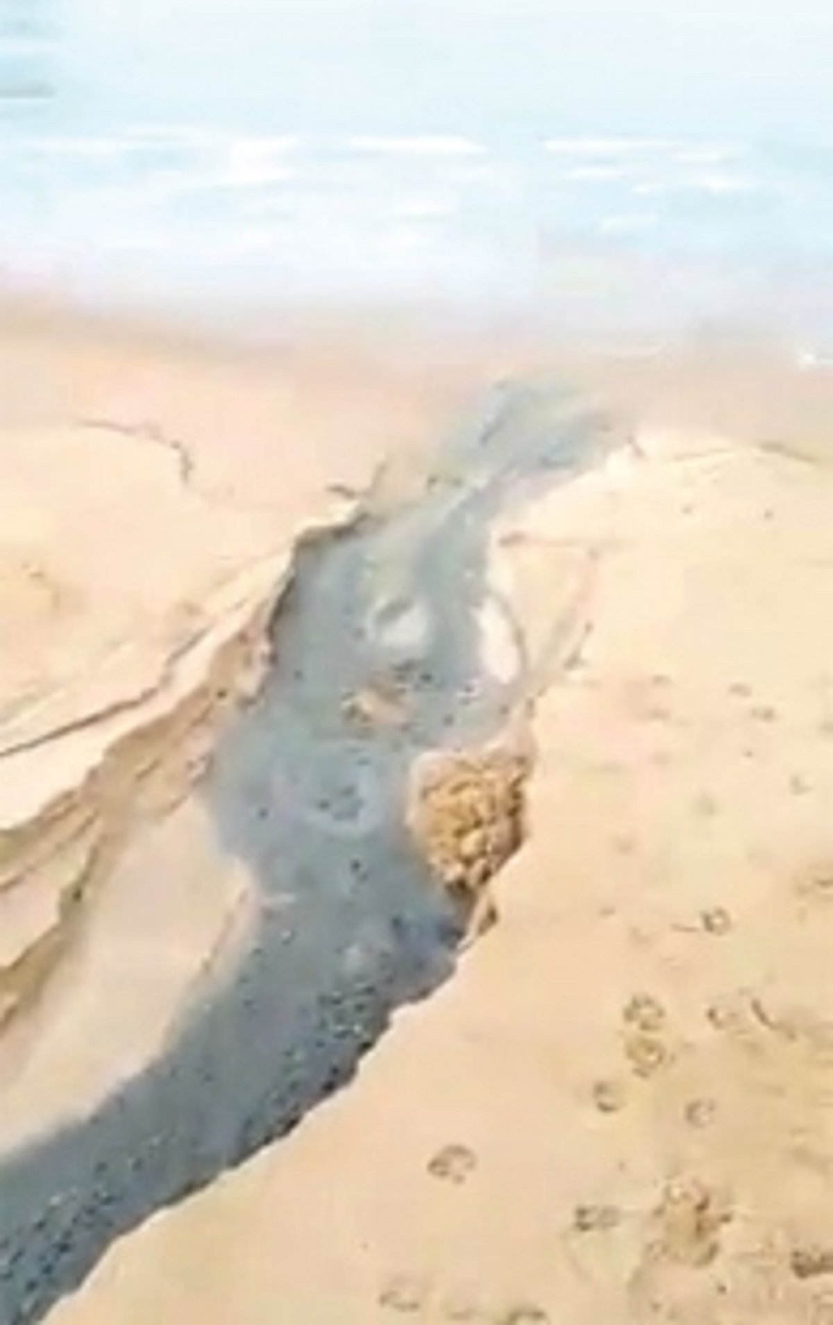 Sewage 'released' into sea at Sinquerim; health dept, Candolim VP officials inspect