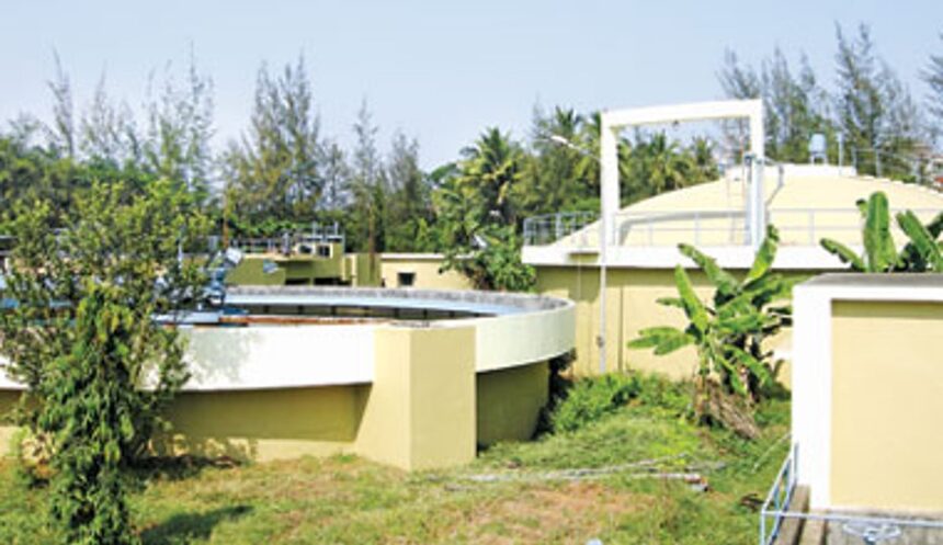 Sewage treatment plant at Sirvodem.