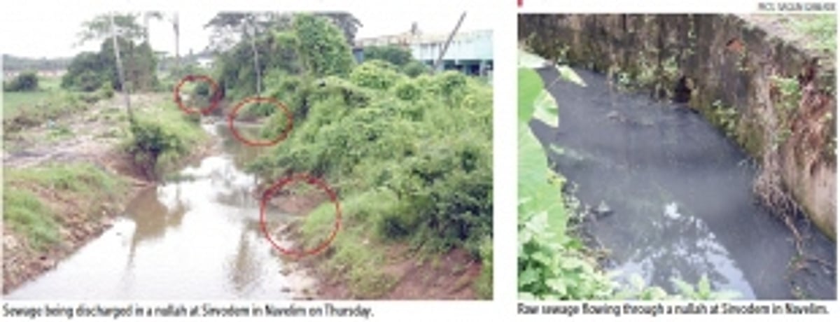 Sewerage treatment plants return raw sewage to fields, river