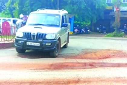 Sewerage, underground cabling  works leave Curchorem roads in bad shape