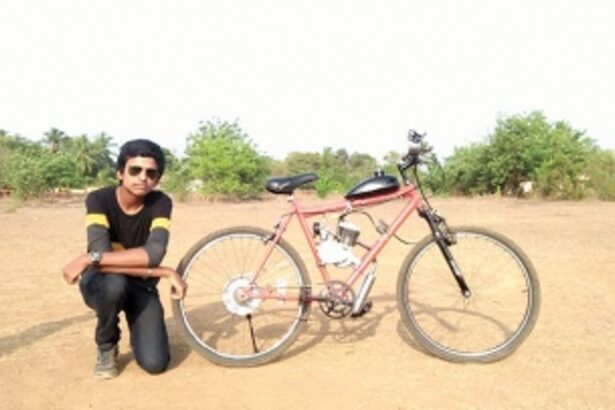 Sheer talent: Mapusa student converts cycle into 80cc bike with just Rs 8,000!