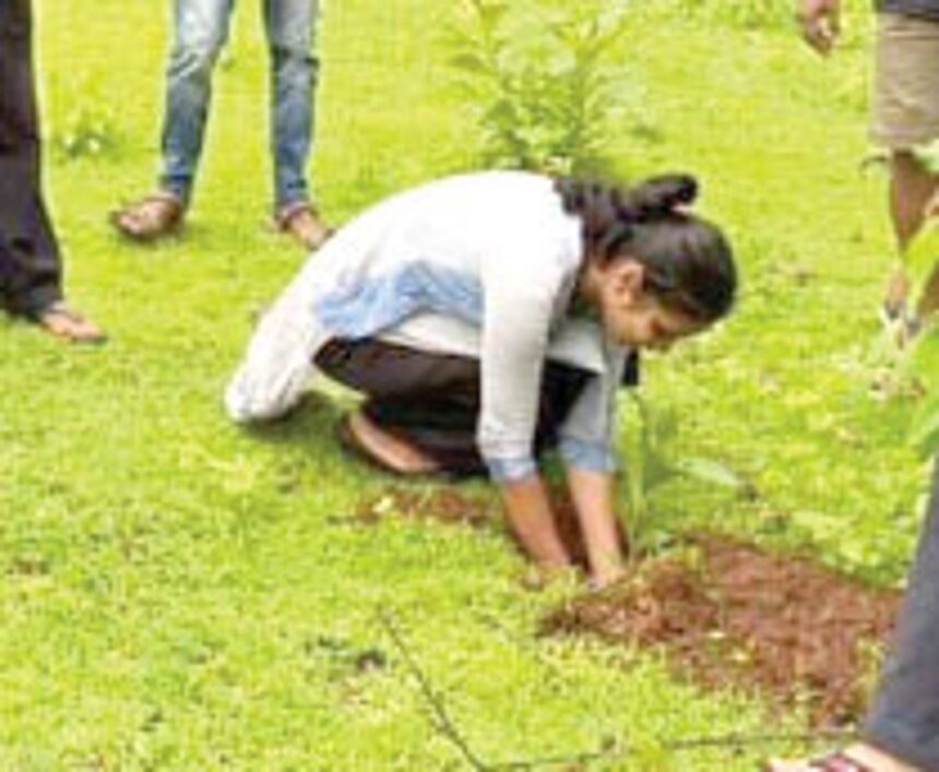 Shel-Melauli locals plant 50 plus saplings at IIT site