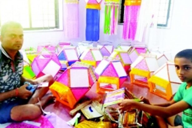 Shining a light through creatively crafted Akash Kandils