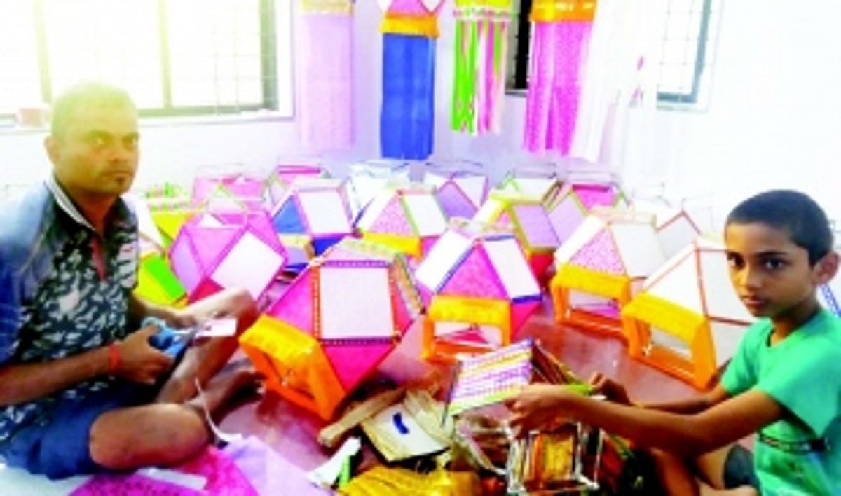 Shining a light through creatively crafted Akash Kandils