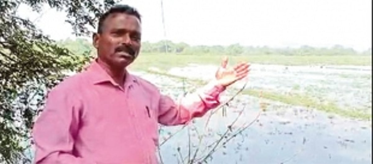 Shiroda man fears collapse of his house due to illegal storage of seawater in fields