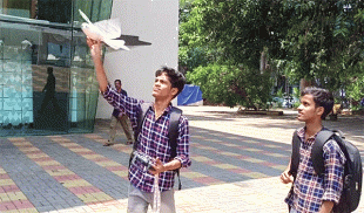 Shiroda twins present novel ‘bird’ drone at Science Film Festival