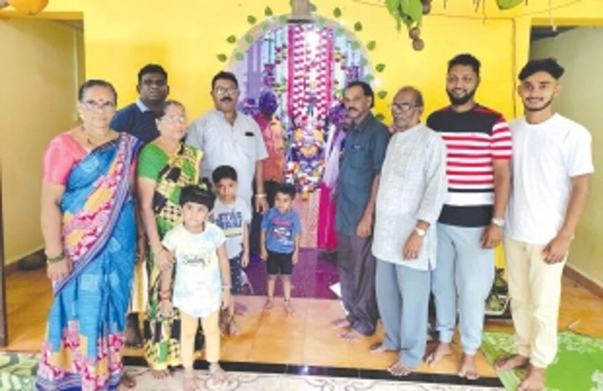 Shiroda’s Naik-Vaidya family venerates sandalwood Ganesha in 350-year tradition