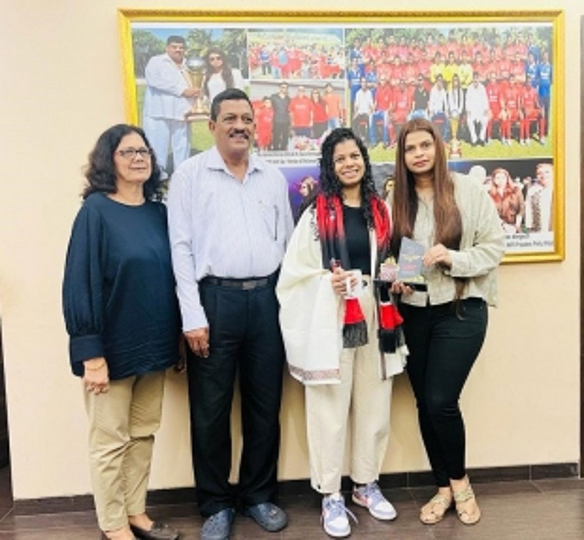 Shona felicitated on being appointed Tottenham Hotspur physiotherapist