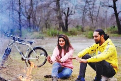 Shooting a love sequence in dreamy Manali