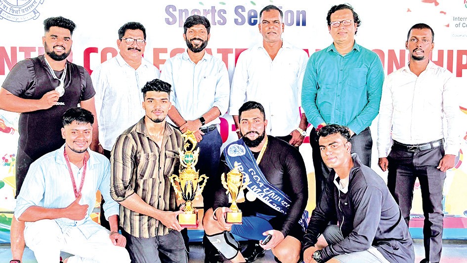 Shree Damodar College Wins Goa University Inter Collegiate Weightlifting Championship 2025-26
