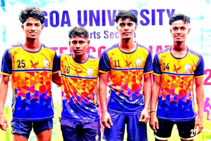 Shree Mallikarjun, Parvatibai Chowgule,
Quepem Govt College & Dempo march ahead
