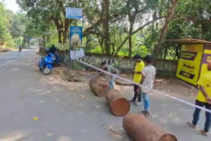 Siolim-Marna Bypass road blocked due to road repair works