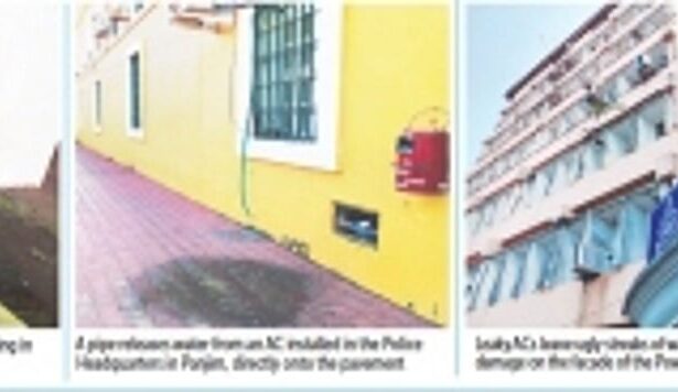 Slippery footpaths, unwanted showers: Panjim no longer pedestrians’ paradise due to leaky ACs