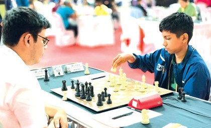 Slizhevsky and Tologon Tegin Lead Goa Chess Tournament; Ethan Vaz Shines