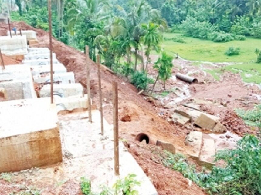 Sludge brought down on fields due to pipeline burst at Kerya yet to be cleared 1 Sludge brought down on fields due to pipeline burst at Kerya yet to be cleared