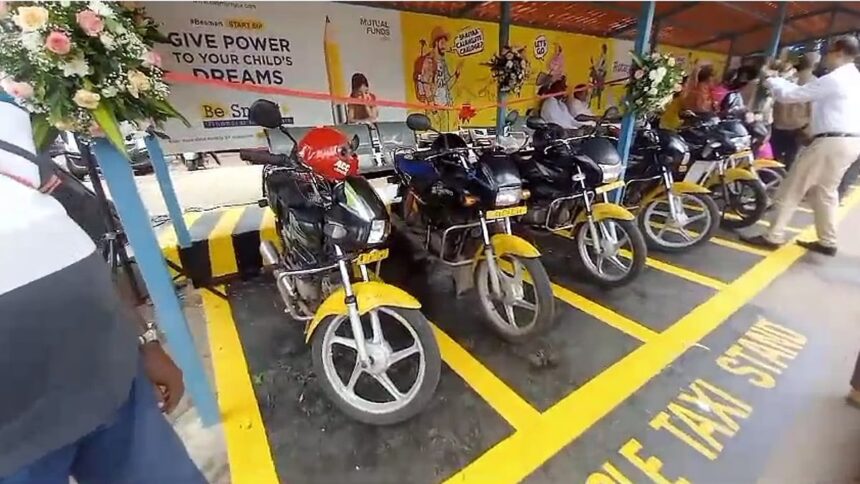 Smart City destroyed motorcycle taxi stands; Rotary builds one at KTC