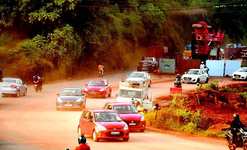Solution for dust control, hot-mixing soon: Govt tells HC on Porvorim flyover 1 Solution for dust control, hot-mixing soon: Govt tells HC on Porvorim flyover