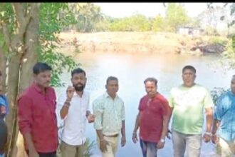 Sonarbaag-Usgao locals oppose  bandhara on Khandepar river
