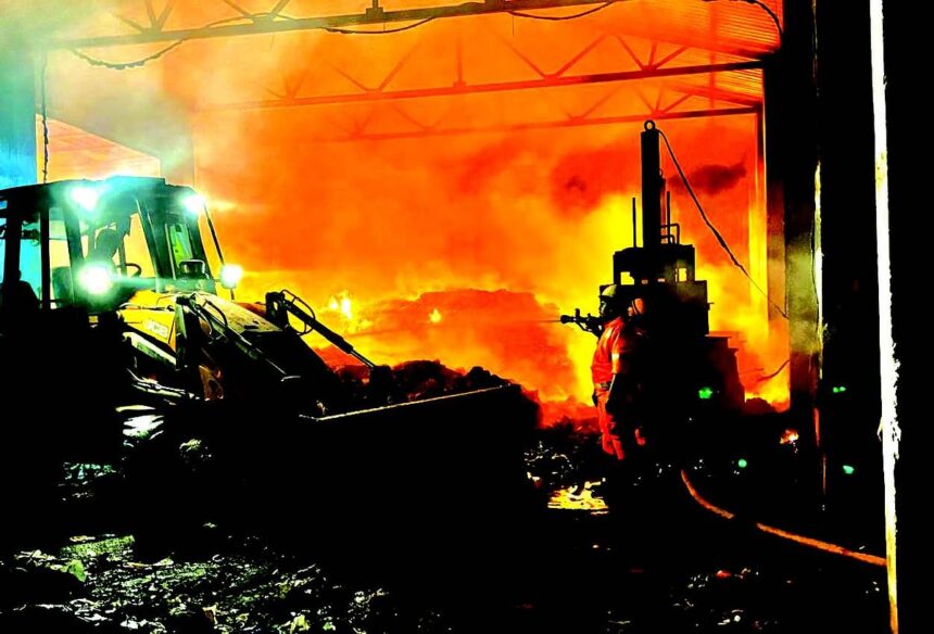 Sonsoddo dump burns again, for eleven hours 1 Sonsoddo dump burns again, for eleven hours