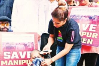 South Goa woman shaves head in solidarity with Manipur’s sisters