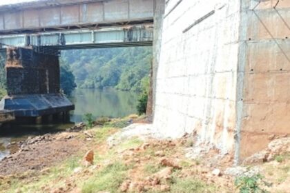 South Western Rlys in murky waters again: Locals decry land-filling of riverbanks for bridge at Sanvordem