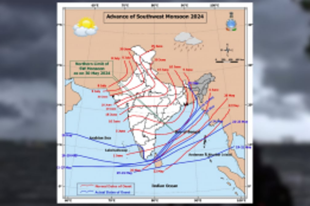 Southwest monsoon in Kerala commences; Goa to receive thundershowers on 3rd June