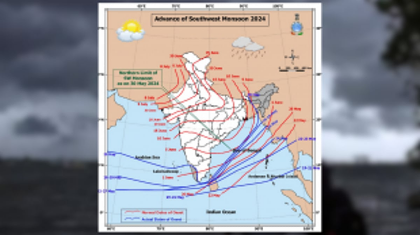 Southwest monsoon in Kerala commences; Goa to receive thundershowers on 3rd June