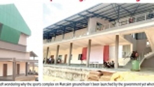 Spanking new Marcaim sports  complex neither here nor there