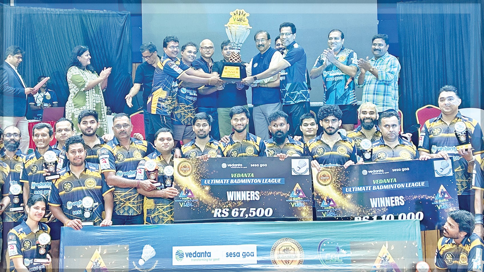 Sparkling Stars Triumph in Thrilling Vedanta Ultimate Badminton League Finale