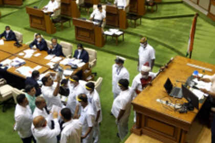 Speaker adjourns House as Oppn protests over LAQs postponement