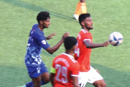 Sporting Clube ease past
Calangute with 3-1 win